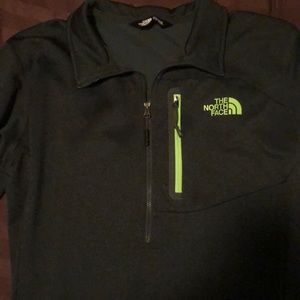 North Face Army Green 1/2 Zip Pullover
